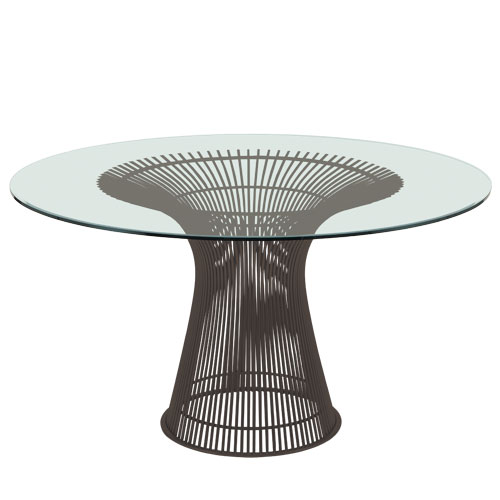 platner bronze dining table by Warren Platner for Knoll