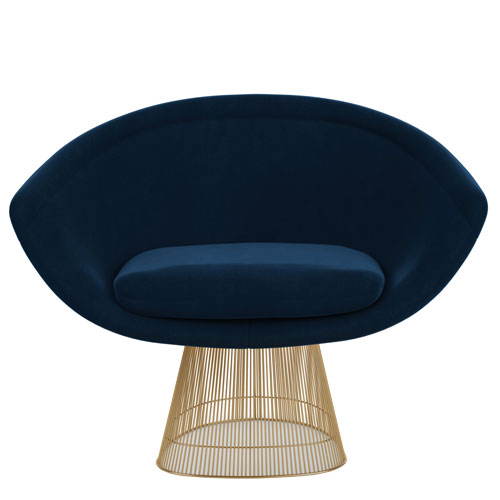 platner gold lounge chair by Warren Platner for Knoll