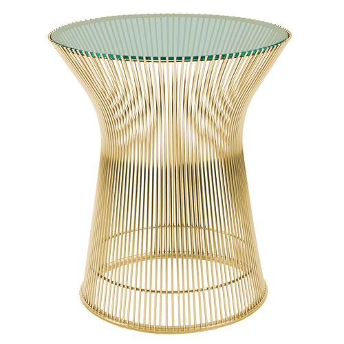 platner gold side table by Warren Platner for Knoll