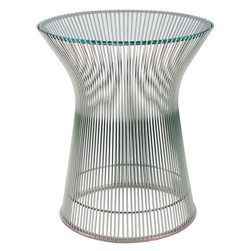 platner nickel side table by Warren Platner for Knoll